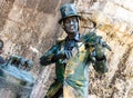 Havana, Cuba Ã¢â¬â 2019. Living bronze statue of Cuban musician